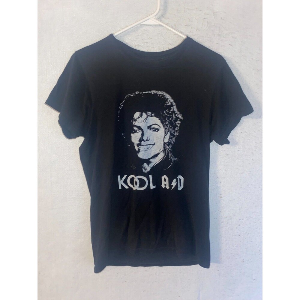 Vintage Michael Jackson Kool AD T-Shirt Black sz Small Band Tee Men's